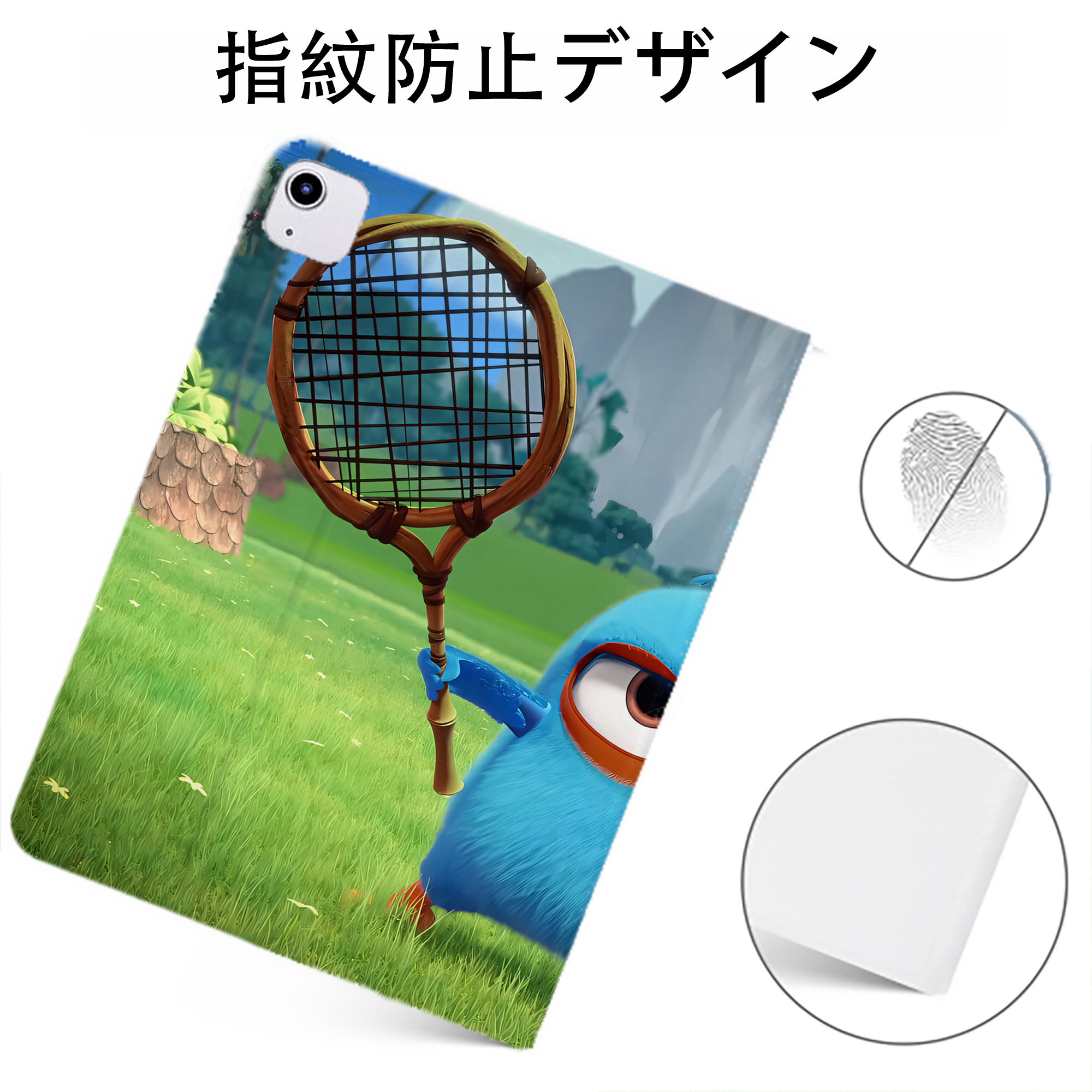 （画像用） Angry Birds アングリーバード IPadケース ペンホルダー付き ブックスタイルデザイン